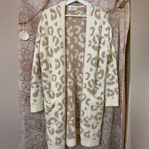 Caitlin Covington x Pink Lily Leopard Cardigan